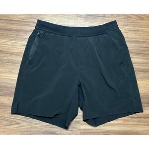 Ten Thousand Interval Shorts Black 7" Compression Lined Athletic Shorts Sz L